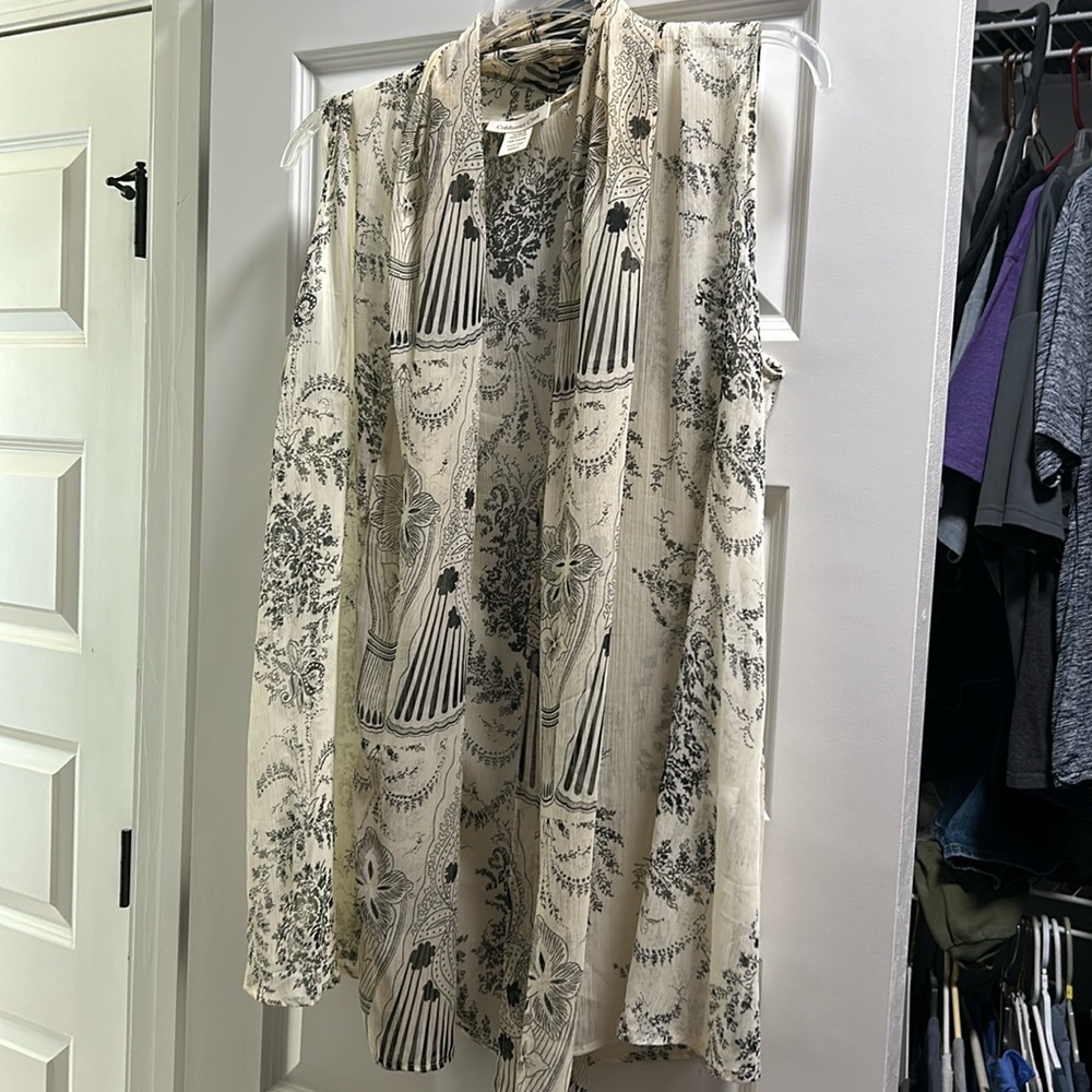 Coldwater Creek Scarf like Vest